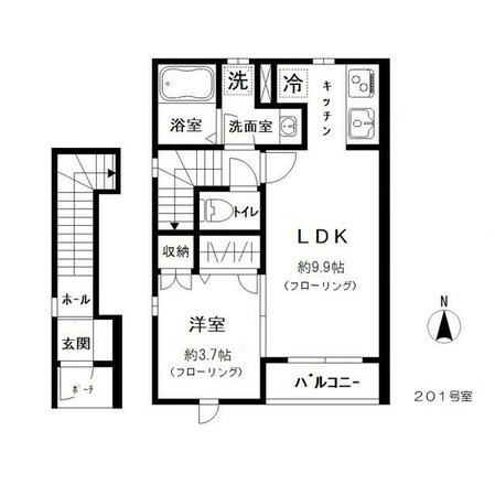 池袋駅 徒歩14分 2階の物件間取画像